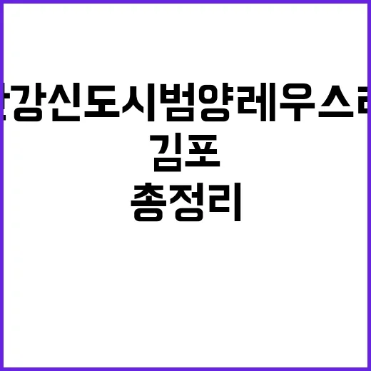 김포 한강신도시 범…