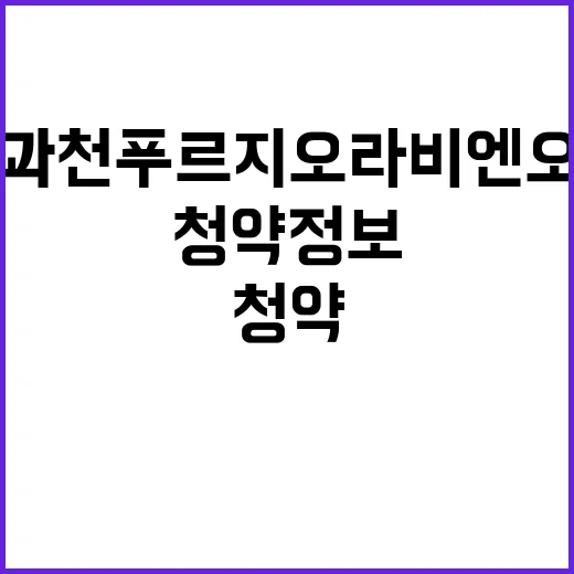 과천 푸르지오 라비…