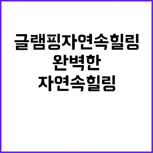 해목글램핑 자연 속…