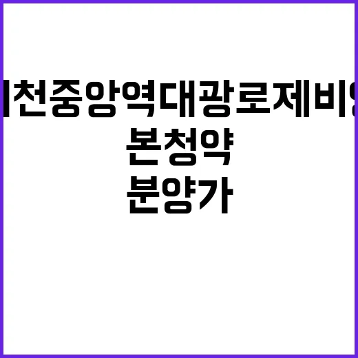 회천중앙역 대광로제비앙(본청약) 청약 경쟁률과 분양가 공개!