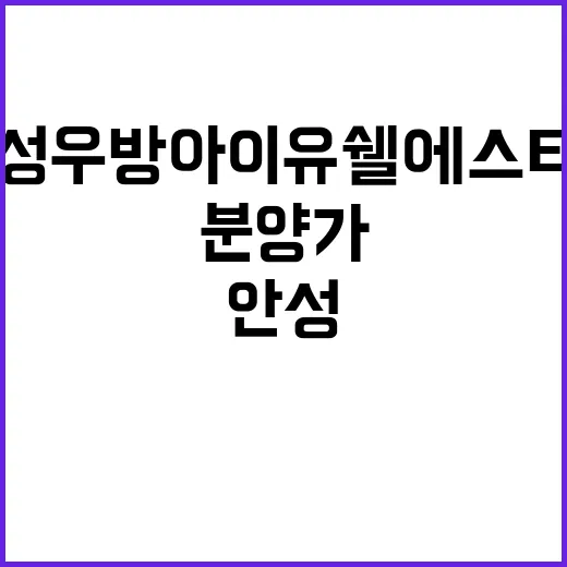 안성 우방아이유쉘 …