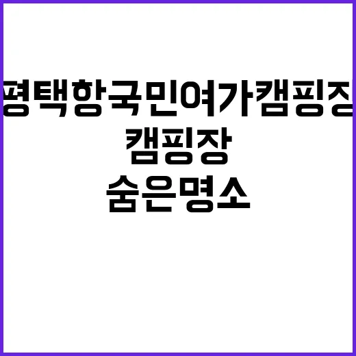 평택항 국민여가캠핑장