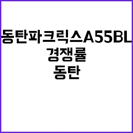 동탄 파크릭스 A55BL 청약 경쟁률 및 혜택은?