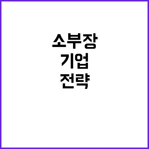 소부장 기업 글로벌 시장 소화 전략 공개!