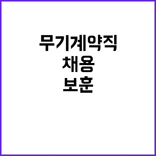 국립암센터 무기계약…