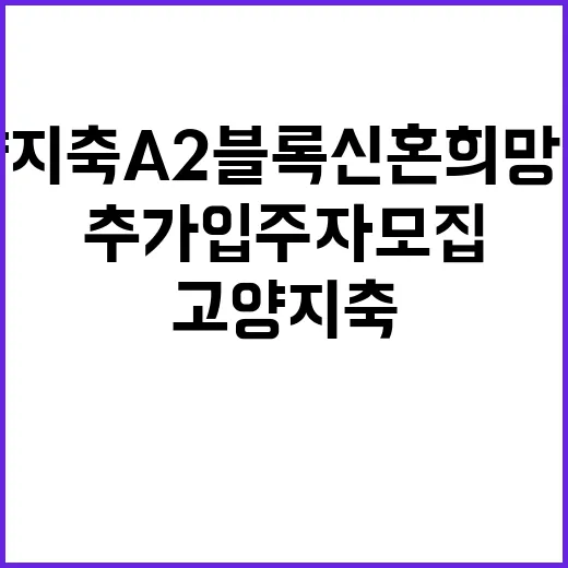 고양지축 A2블록 …