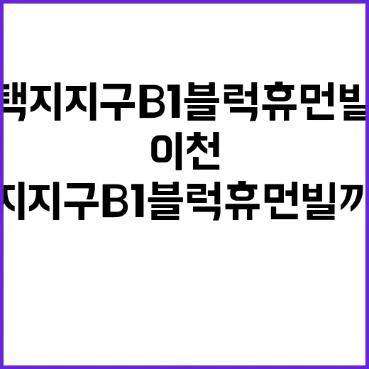 이천 마장택지지구 B1블럭 휴먼빌까사포레 청약 일정 및 조건