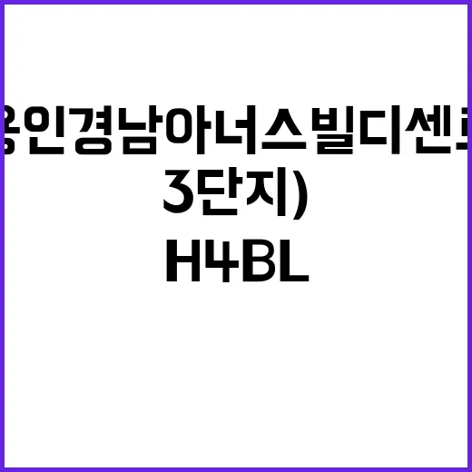 용인 경남아너스빌 디센트 H4BL(3단지) 청약 가점 경쟁률은?