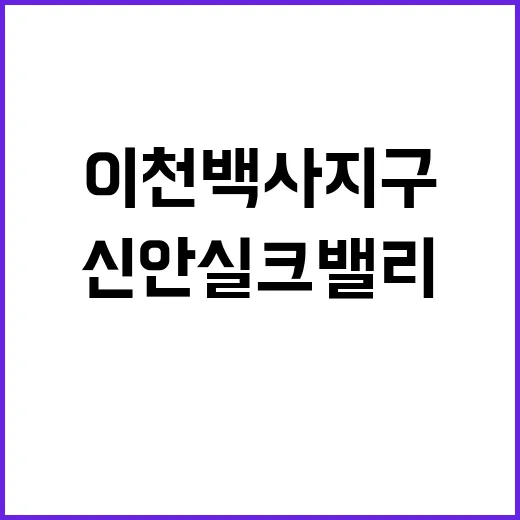 이천 백사지구 1BL 신안실크밸리 청약 일정 평면도 공개!