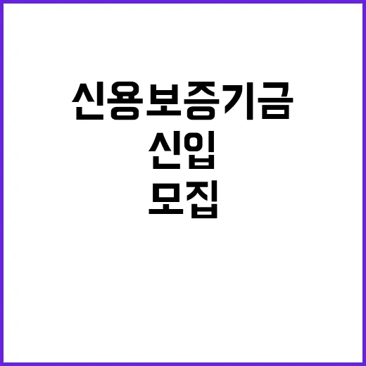 신용보증기금 정규직…