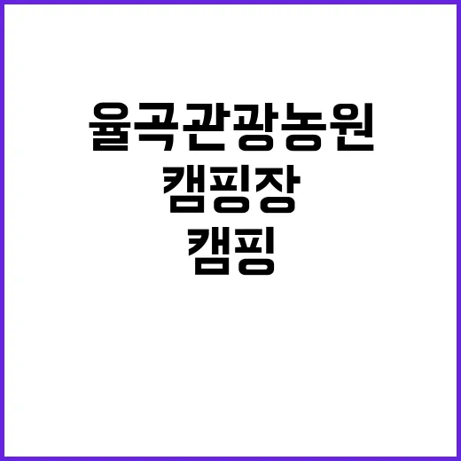 율곡관광농원 캠핑장…