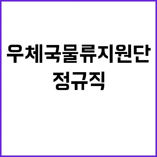 (재)우체국물류지원…