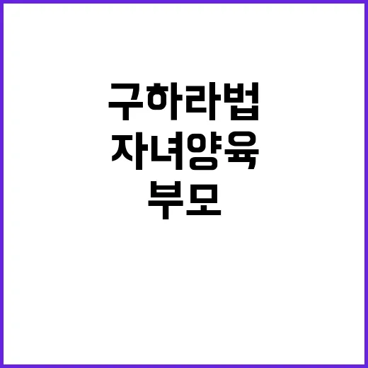 구하라법 자녀 양육 포기한 부모 자산 상속 금지!