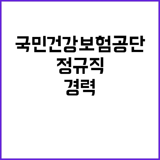 국민건강보험공단 정…