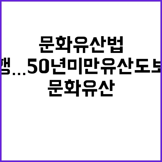 문화유산법 시행…5…