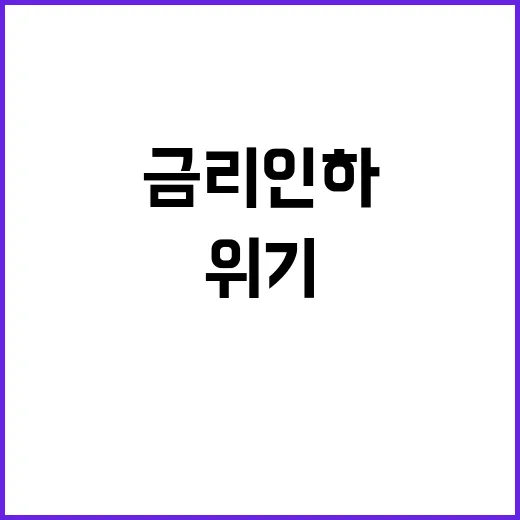 금리 인하 복합 위기 속 긍정 신호!