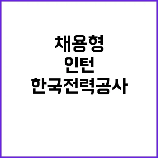 한국전력공사 청년인…