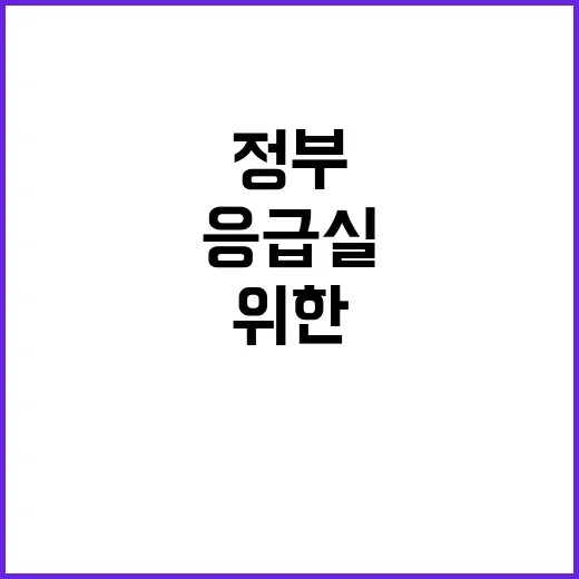 응급실 중증환자 집…