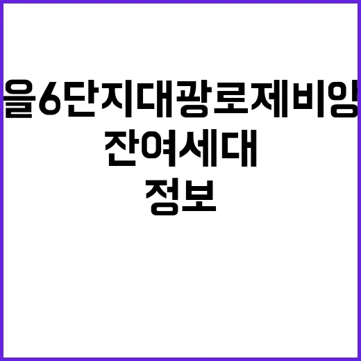 판교원마을 6단지 대광로제비앙 우선 분양 잔여세대 정보