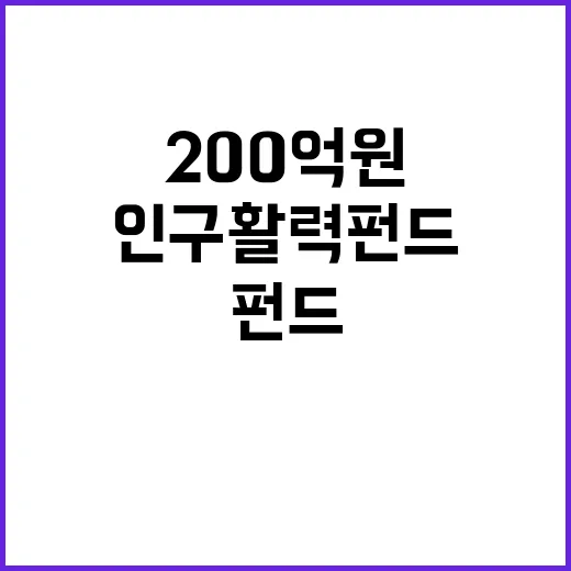 인구활력펀드 200…