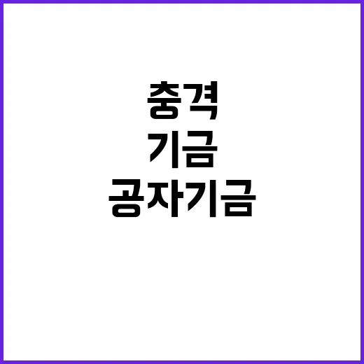 공자기금 감소 기재…