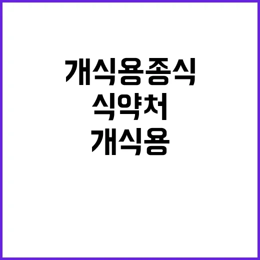 개식용종식 식약처의 비밀 회의 내용 공개!