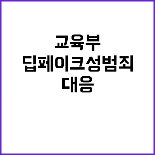 딥페이크 성범죄 교…