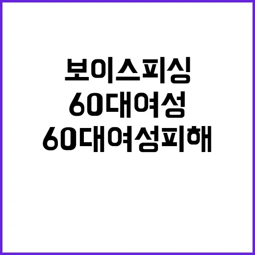 보이스피싱 60대 …