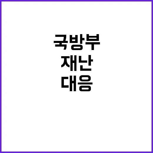 국방부 복합 재난상…