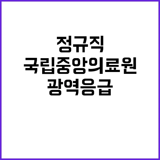 간호직 6급(광역응급의료상황팀) 채용 공고