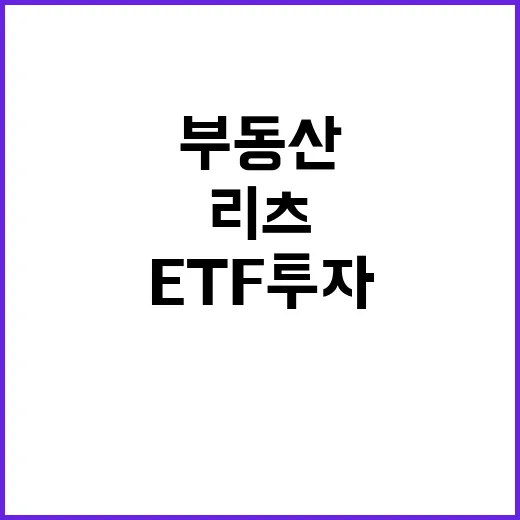 ETF 투자 부동산…