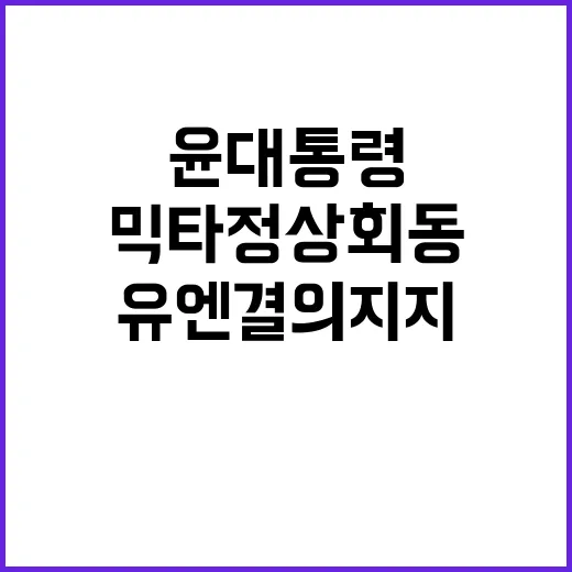 믹타 정상회동 윤 …