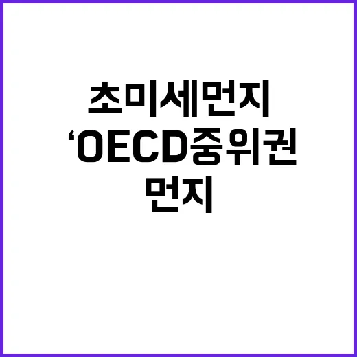 초미세먼지 ‘OECD 중위권’ 목표 해결책은 무엇?