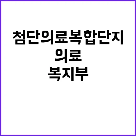 첨단의료복합단지 복지부의 공식 입장 공개!