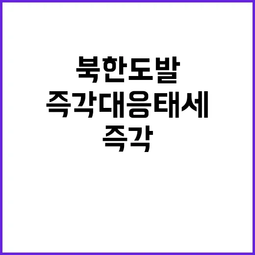 북한 도발 한미 즉각 대응 태세 유지 이유는?