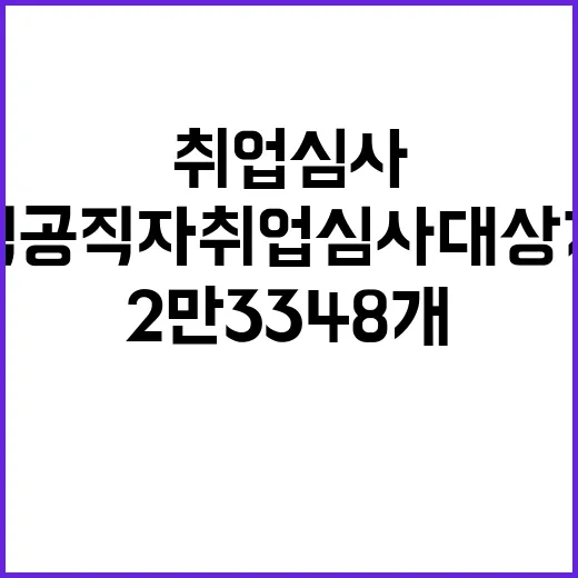 퇴직공직자 취업심사 대상기관 2만 3348개로 증가!