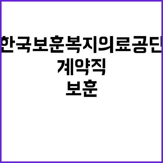 한국보훈복지의료공단…