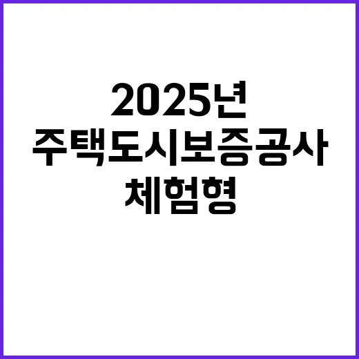 2025년 상반기 주택도시보증공사 체험형 청년인턴 채용공고