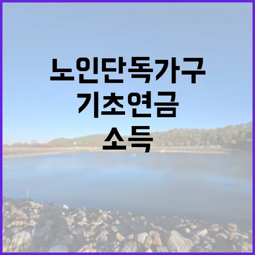 기초연금 노인 단독가구 위한 소득 기준 발표!