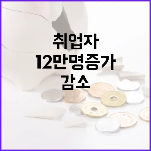 취업자 감소 올해 12만명 증가 가능성!