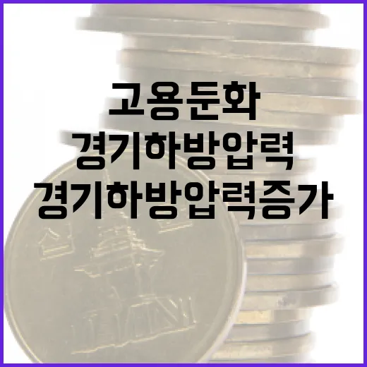 고용 둔화 경기 하방 압력 증가에 대한 경고!