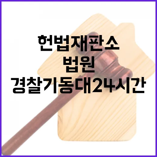 경찰기동대 24시간 헌법재판소와 법원 배치!