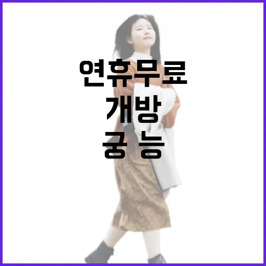 황금 연휴 무료 궁…