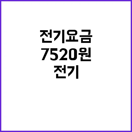 폭염 영향 전기요금 7520원 증가 소식!