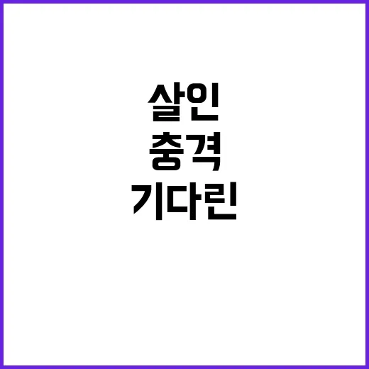 살인 피의자 직장 동료 출근 기다린 충격 이유!