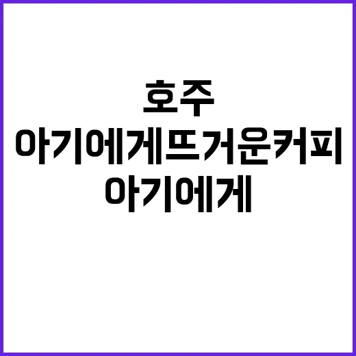 호주 충격 사건 아…