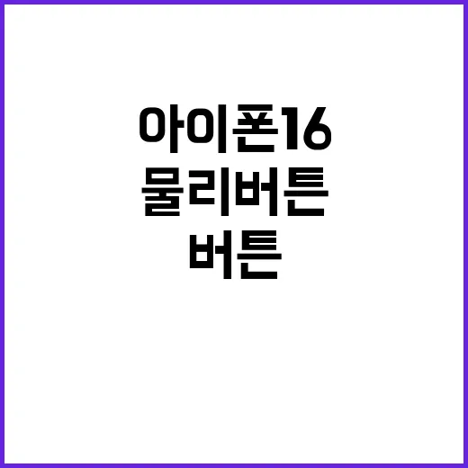 아이폰16 물리 버…