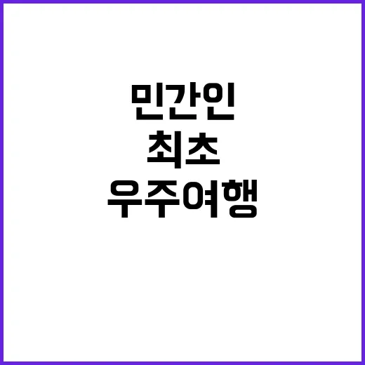 “우주 여행 민간인…