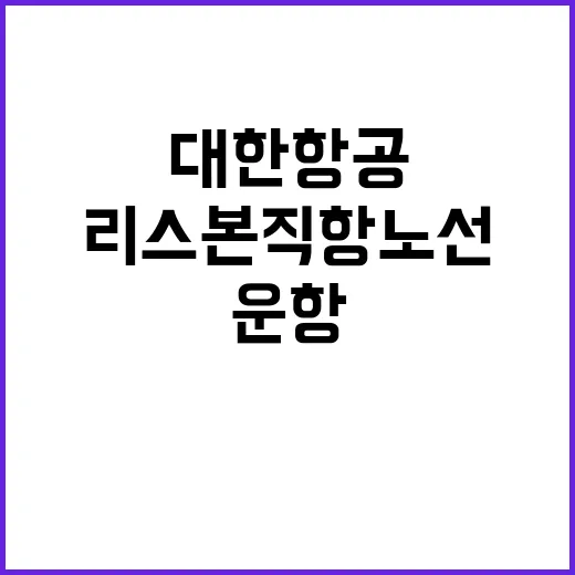 대한항공 리스본 직…