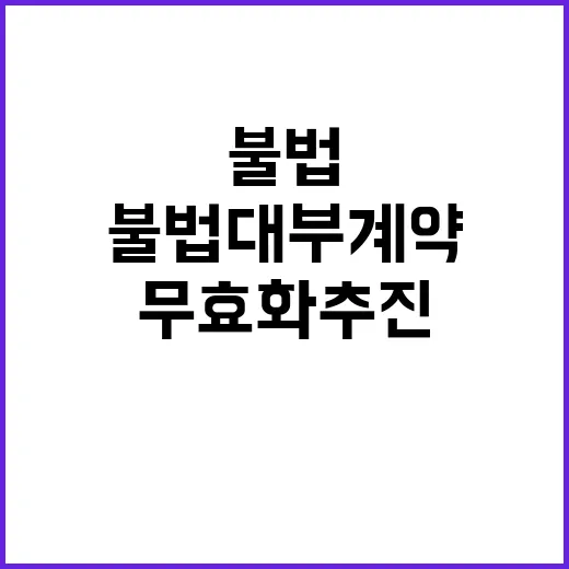 불법 대부계약 원금…